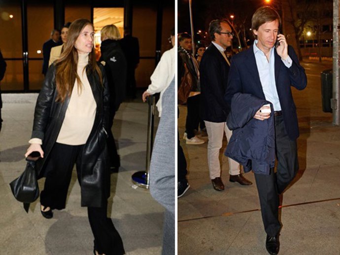 Amelia Millán y Felipe Cortina han asistido al Bernabéu para ver el derbi entre el Real Madrid y el Atlético de Madrid