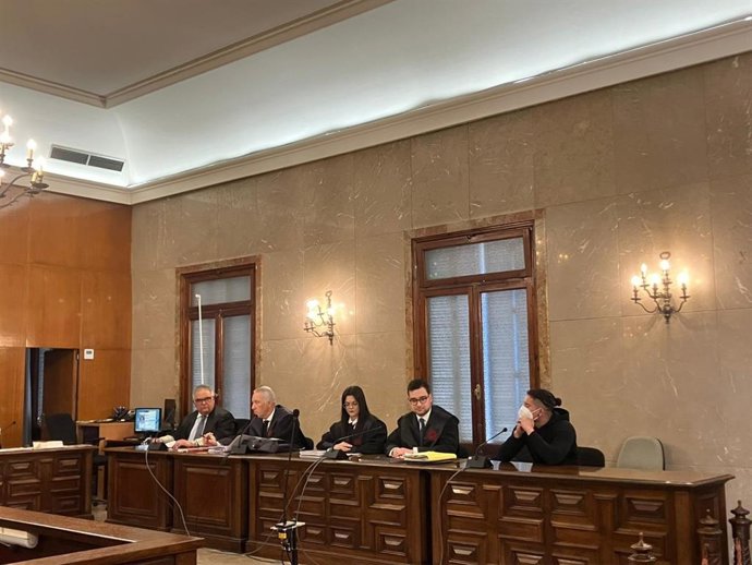 El acusado, este lunes en la Audiencia Provincial de Baleares.