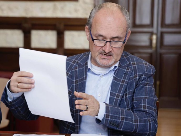 El concejal de Salud Pública y Seguridad Ciudadana, Alberto Cuadrado, en la Junta de Gobierno.