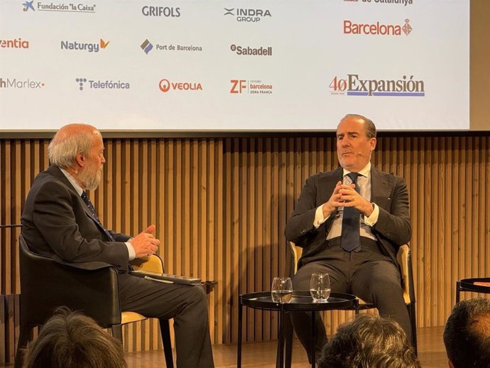 El consejero delegado del Banco Santander, Héctor Grisi, en el 'Gran Encuentro Expansión Catalunya', organizado por Expansión en el Recinte Modernista de Sant Pau de Barcelona