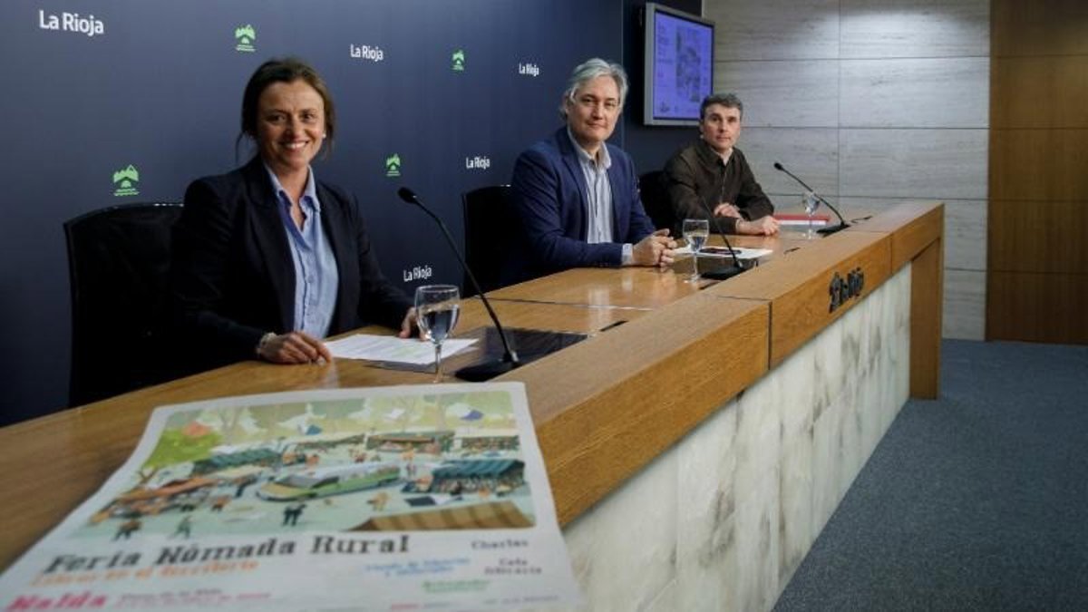 Charla y feria de libros en la primera edición de la  Feria Nómada Rural  en Nalda el 11 y 12 de abril