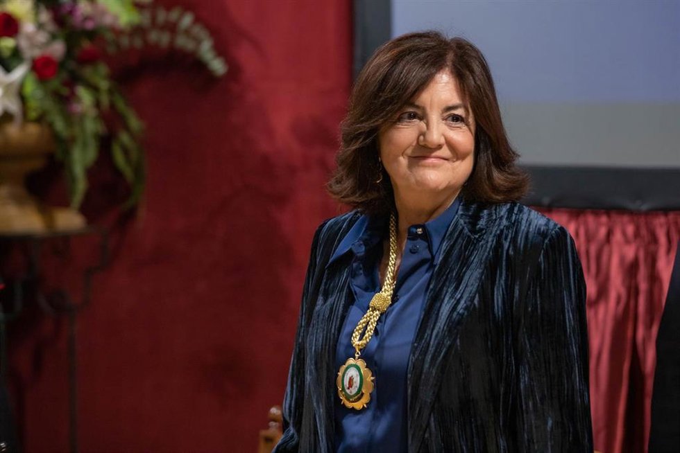 Archivo - La presidenta de la Universidad Católica San Antonio de Murcia (UCAM), María Dolores García
