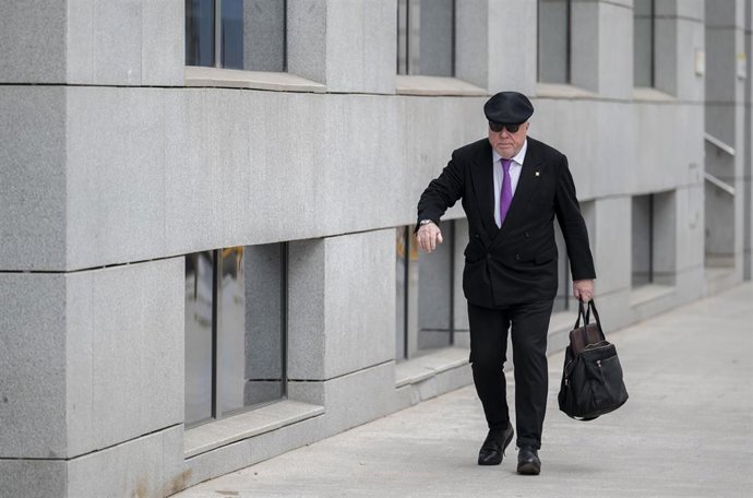 El excomisario José Manuel Villarejo a su llegada a la Audiencia Nacional, a 3 de marzo de 2026, en Madrid (España).