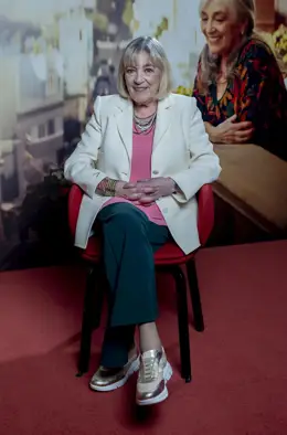 Carmen Maura durante una entrevista