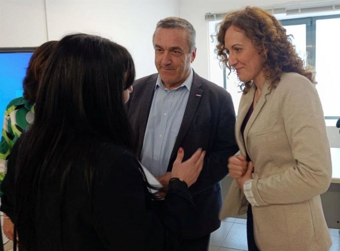 La secretaria general de CCOO-A, Nuria López, y el secretario general de CCOO Málaga, Fernando Cubillo.