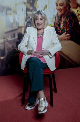 La actriz Carmen Maura durante una entrevista, en el Hotel Barceló Torre, a 23 de marzo de 2026, en Madrid (España). La película ‘Calle Málaga’, que se estrena en cines el próximo 1 de abril, cuenta la historia de María Ángeles, una mujer de 79 años que l