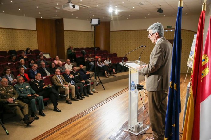 El delegado del Gobierno de España en Castilla-La Mancha, José Pablo Sabrido, en el el acto institucional con motivo del Día Meteorológico Mundial, organizado por la Aemet.