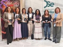 Foto de familia del acto Genia organizadas por UGT Andalucía con motivo del Día Internacional de la Mujer.