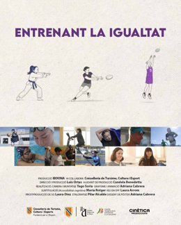 Cartel promocional del documental 'Entrenando la igualdad'.
