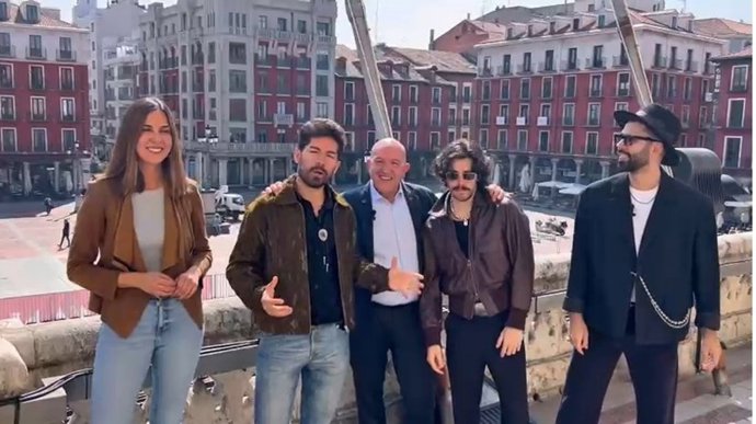 Captura del vídeo difundido por el Ayuntamiento de Valladolid para anunciar a los pregoneres de las fiestas de la Virgen de San Lorenzo, el grupo Siloé.