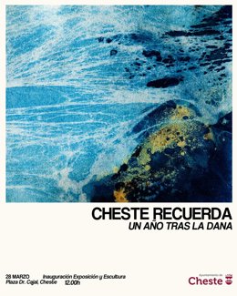 Cartel del acto 'Cheste recuerda. Un año tras la DANA'