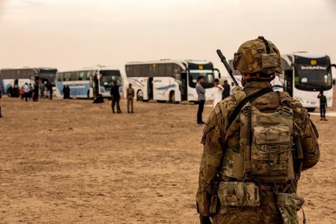 Archivo - Imagen de archivo de un militar estadounidense en Irak