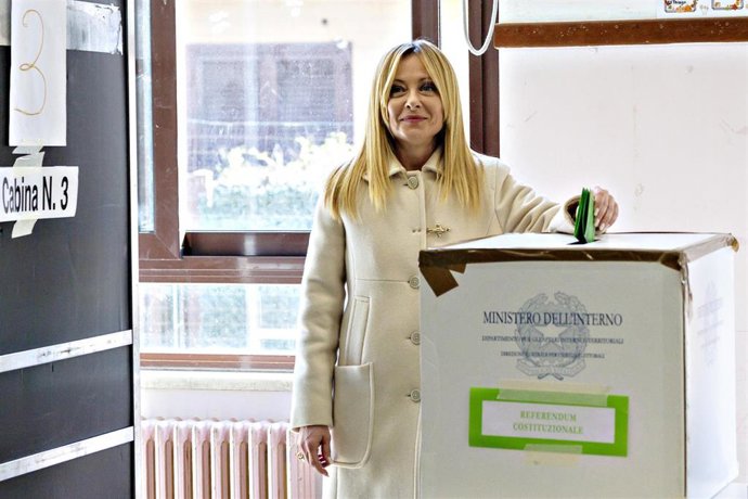 La primera ministra italiana, Giorgia Meloni 