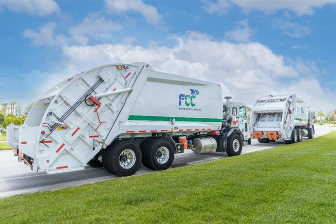Camión de basura de FCC en Florida