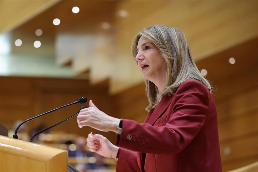 La portavoz del PP en el Senado, Alicia García,