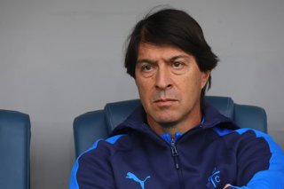 Futbol, Universidad Catolica vs Universidad de Concepcion Fase de grupos, Copa de la Liga 2026. El entrenador de Universidad Catolica Daniel Garnero es fotografiado durante el partido de copa de la liga por el grupo B contra Universidad de Concepcion