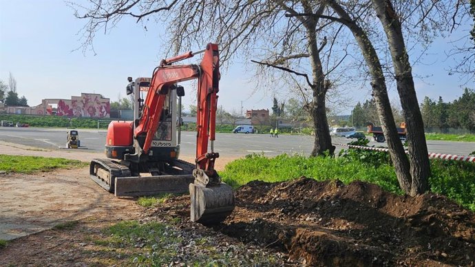 Comienzan las obras de ampliación del aparcamiento de la Catedral de Calahorra