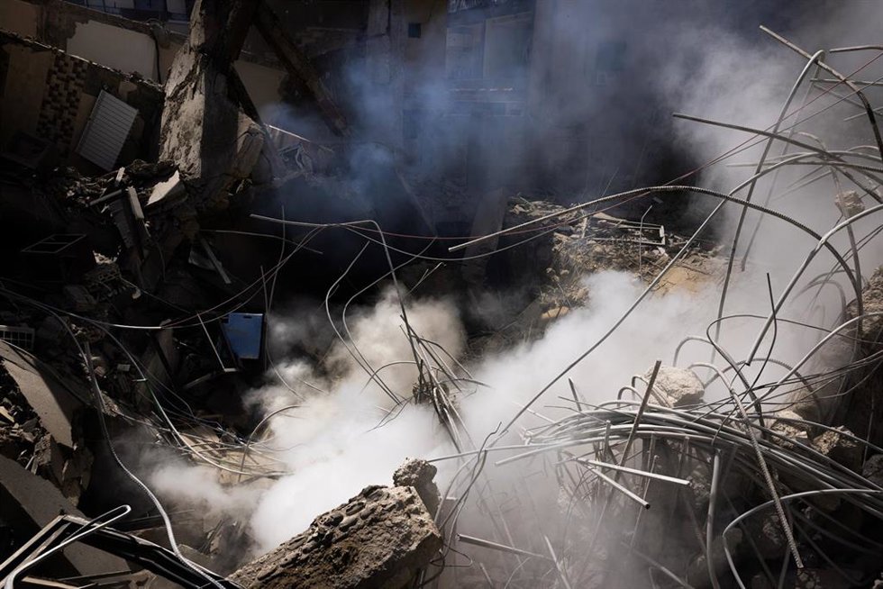 Bombardeo israelí en Beirut (archivo)