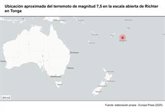 Foto: Tonga.- Registrado un terremoto de magnitud 7,5 en el norte de Tonga