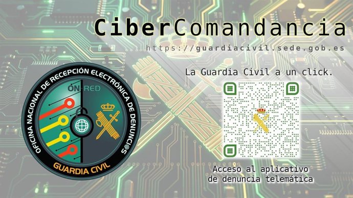 La Cibercomandancia de la Guardia Civil ha identificado e investigado a tres personas por estafa informática.
