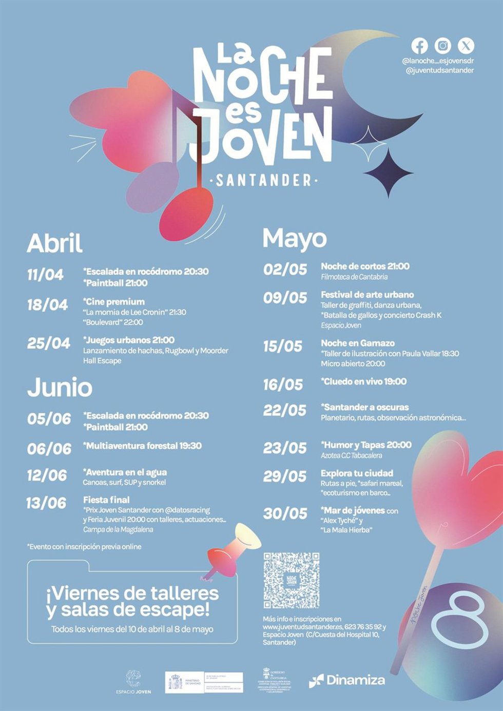 La edición de primavera de 'La Noche es Joven' ofrecerá más de 70 propuestas de ocio