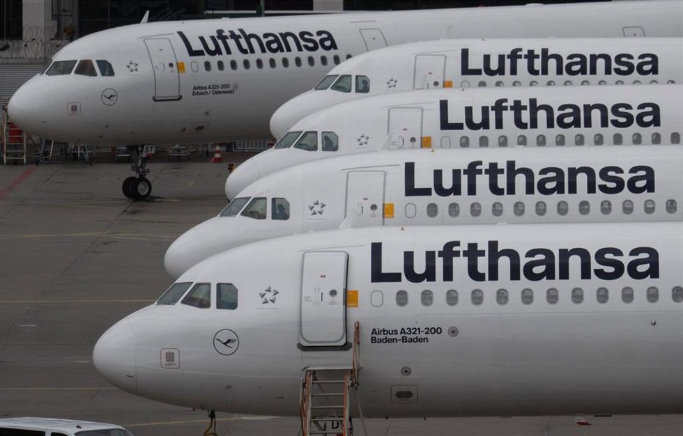 Aviones de Lufthansa.
