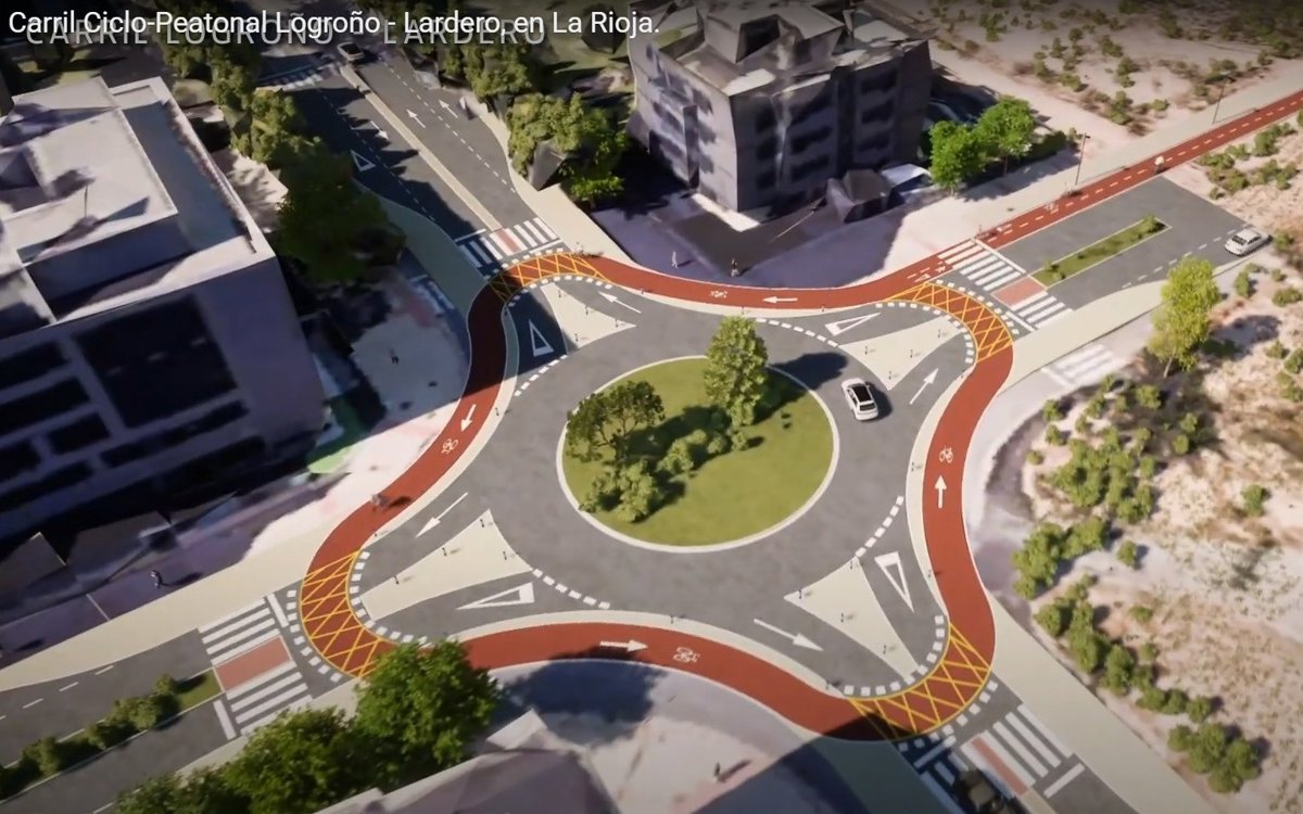 PSOE culpa al Gobierno local de pedir la supresión de la rotonda holandesa en Avenida de la Sierra con Lardero