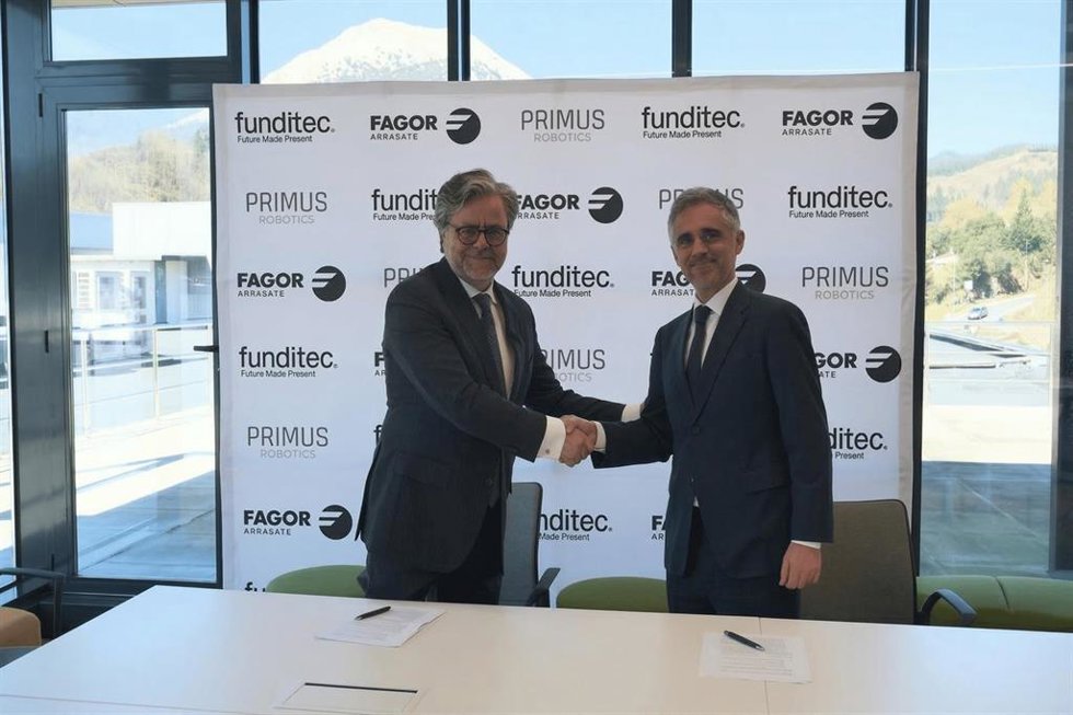Antonio Navarro (Funditec)  y Unai López (Fagor Arrasate)