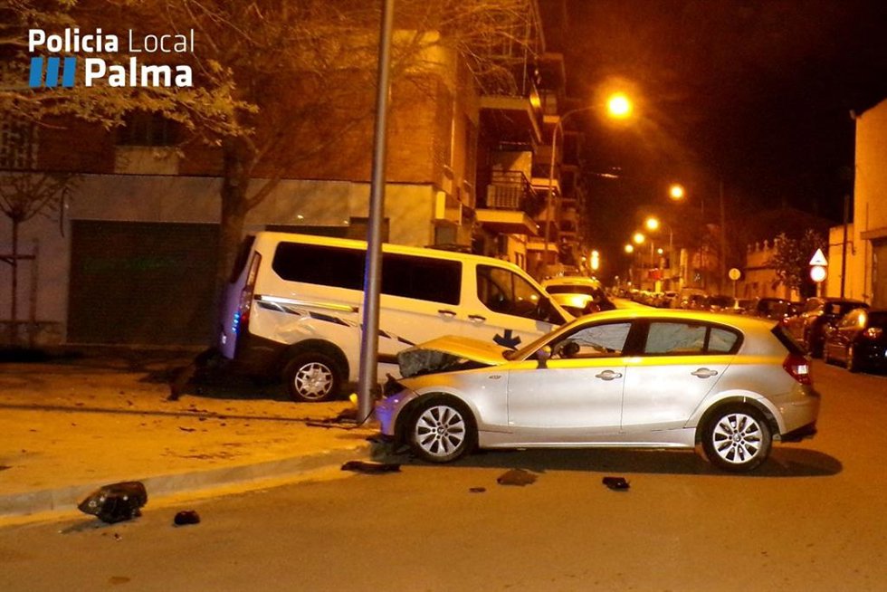 El vehículo accidentado.