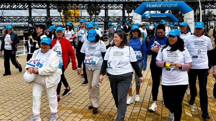 Marcha contra el cáncer de colon en Huelva.