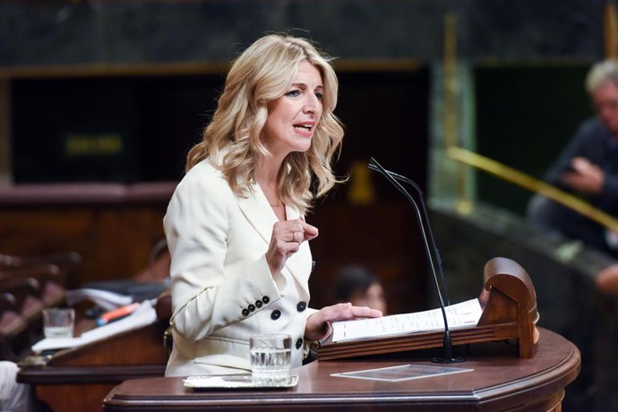 Archivo - La vicepresidenta segunda y ministra de Trabajo y Economía Social en funciones, Yolanda Díaz