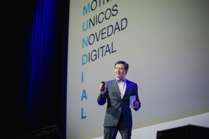 Archivo - El consejero delegado de Atlantigo, Manuel López, durante la presentación de la compañía.