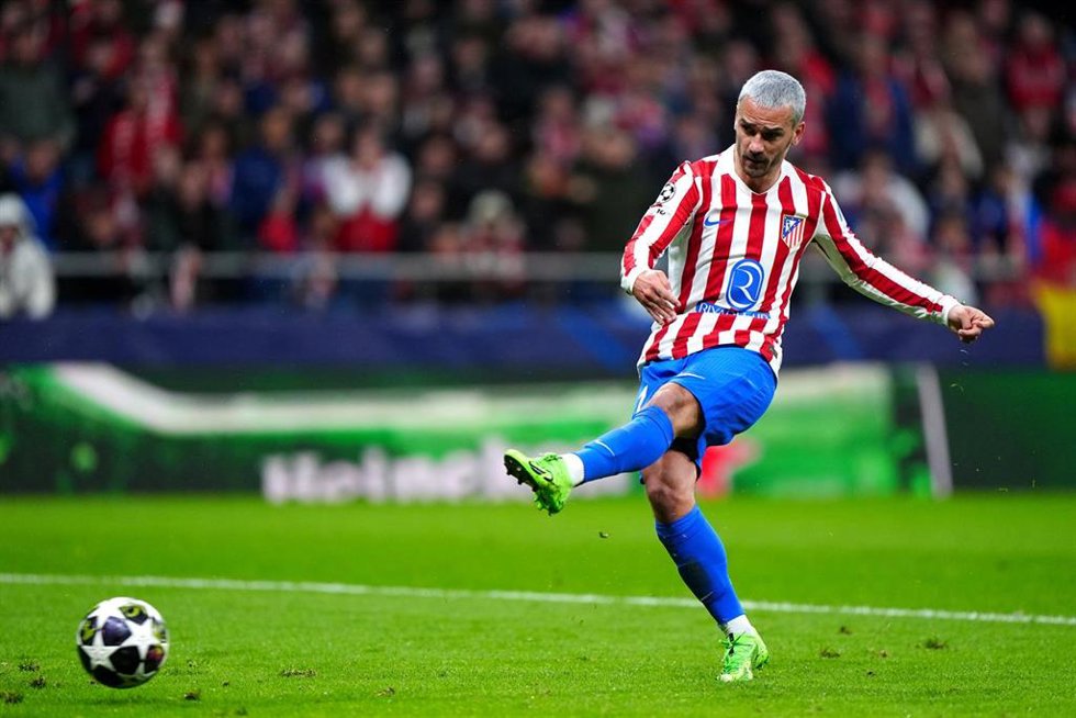 Antoine Griezmann durante un partido del Atlético de Madrid