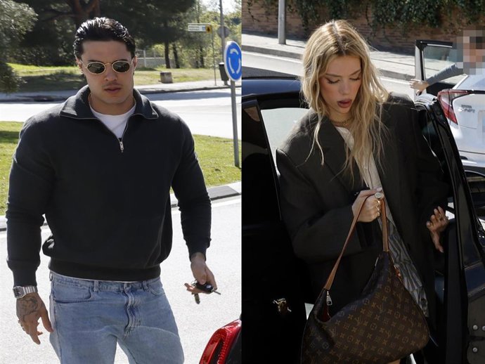 Carlos Costanzia y Alejandra Rubio a su llegada a un restaurante