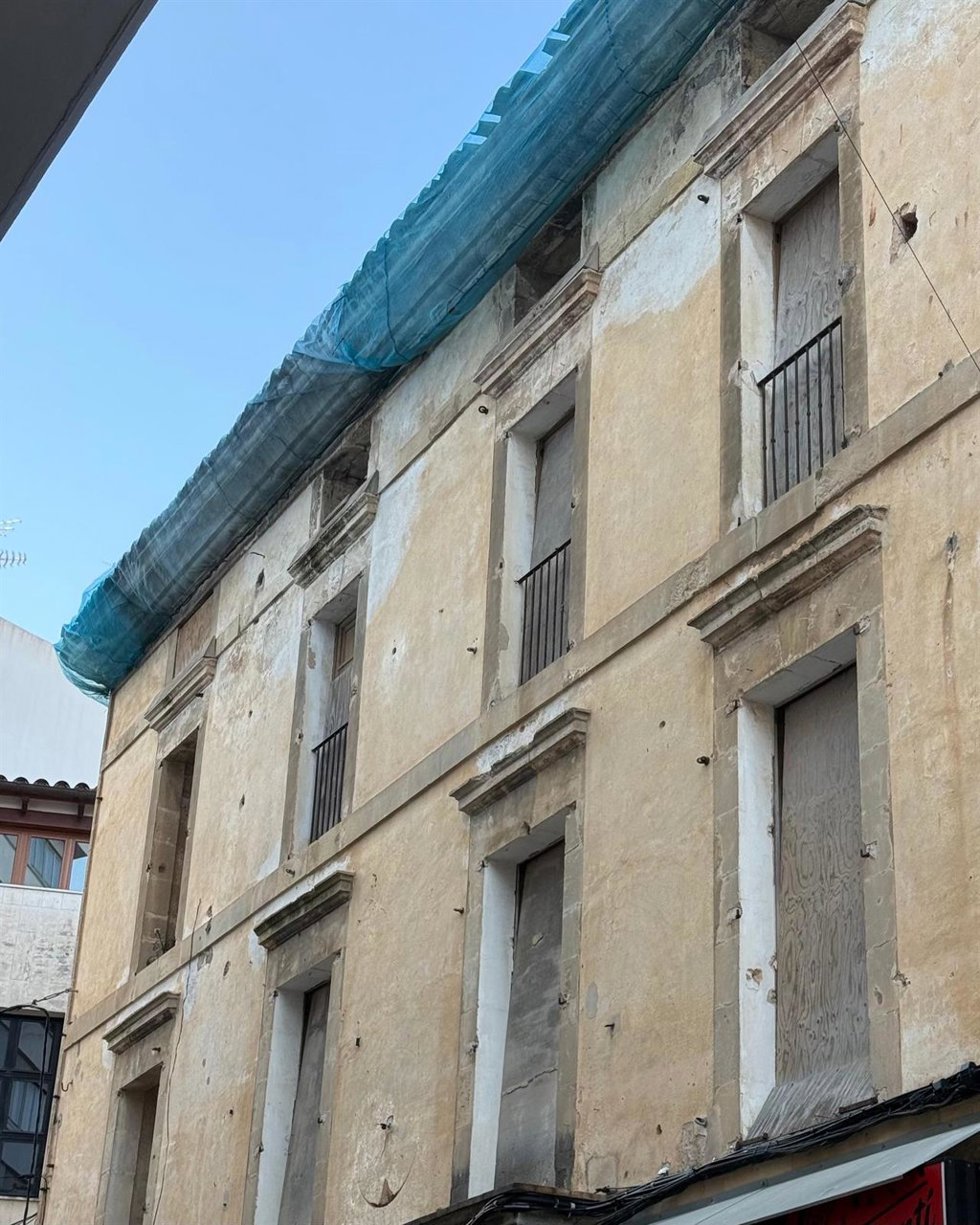 El edificio desalojado.
