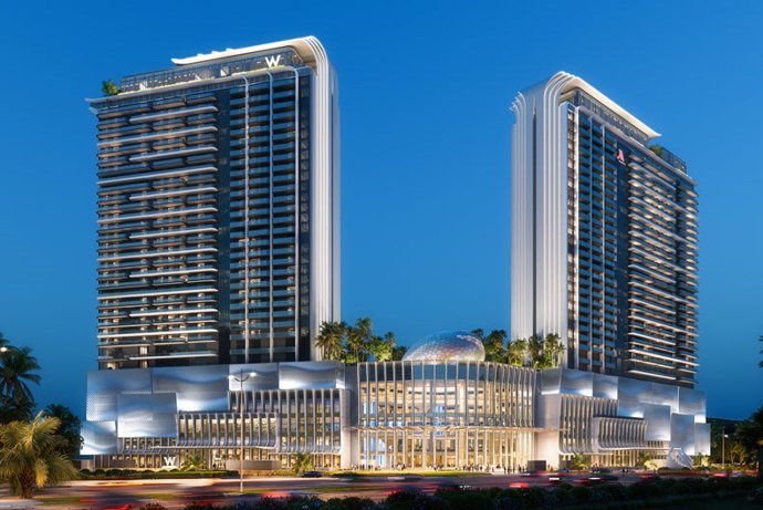 Representación del W Phu Quoc y el Phu Quoc Marriott Resort & Spa.