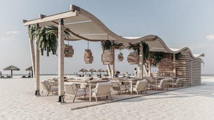 Proyecto de los chiringuitos desmontables de temporada en Punta Umbría (Huelva).