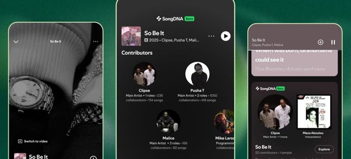 Función SongDNA en Spotify Premium