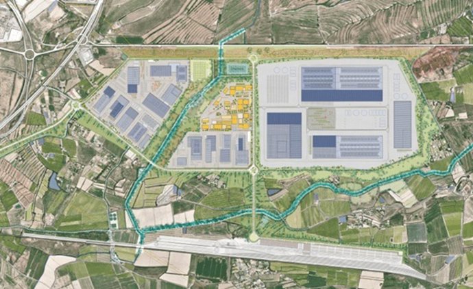 Imagen del suelo industrial y logístico en Lleida.