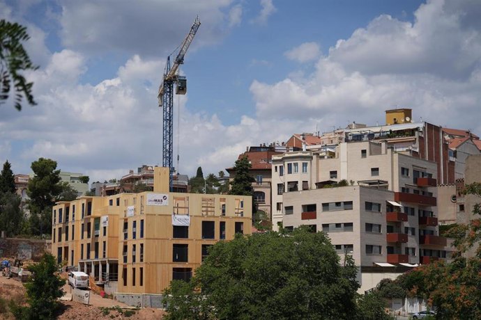 Archivo - Construcción de un edificio sostenible en Vallcarca