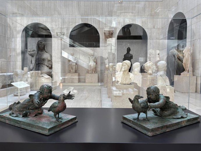 El conjunto podrá visitarse en el Patio Romano de la exposición permanente del Museo hasta el 25 de octubre.