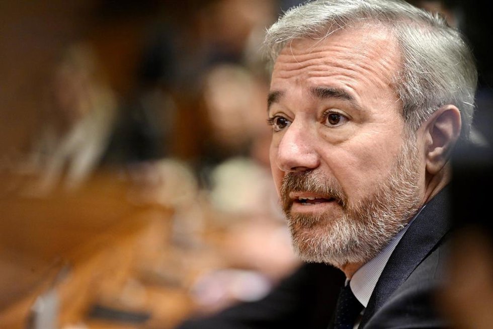 El líder del Partido Popular en Aragón, Jorge Azcón, durante el pleno constitutivo de la XII legislatura de las Cortes de Aragón, a 3 de marzo de 2026, en Zaragoza, Aragón (España). 