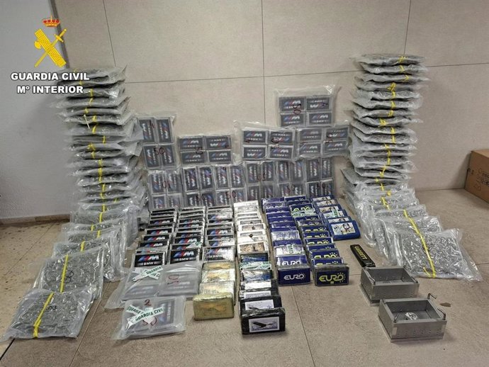 Droga incautada en Castellón tras una operación iniciada en Ávila.