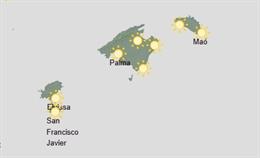 El tiempo hoy, miércoles 25 de marzo, en Baleares.