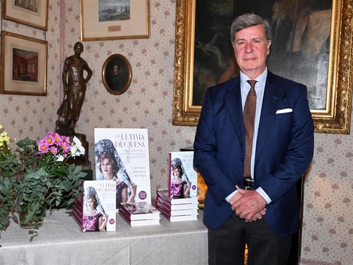 Cayetano Martínez de Irujo durante la presentación del libro sobre la Duquesa de Alba en el Palacio de Liria