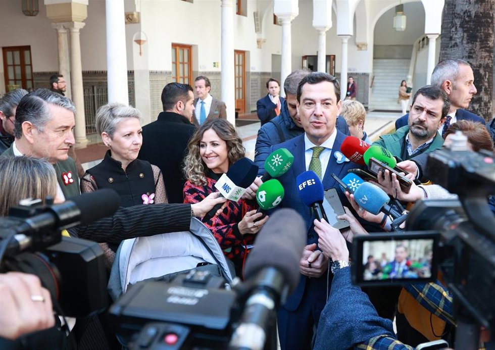 El presidente de la Junta de Andalucía, Juanma Moreno