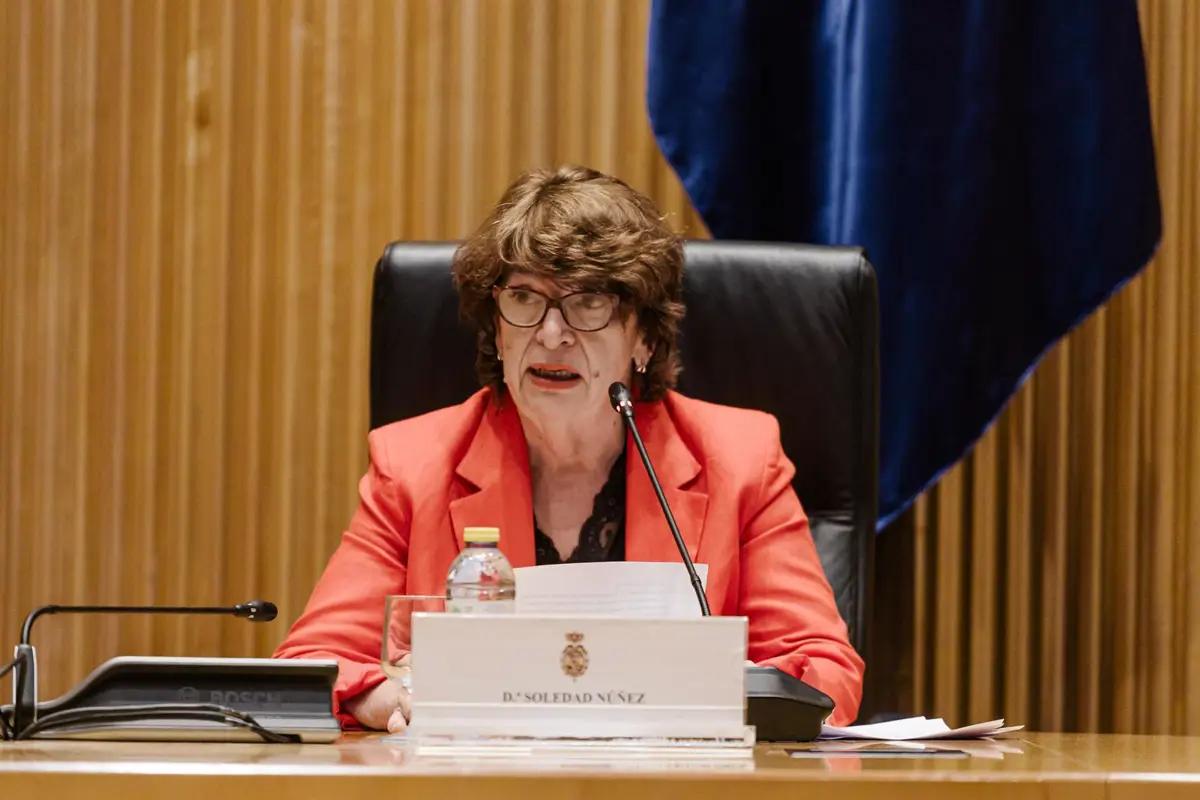 Soledad Núñez en conferencia del Banco de España