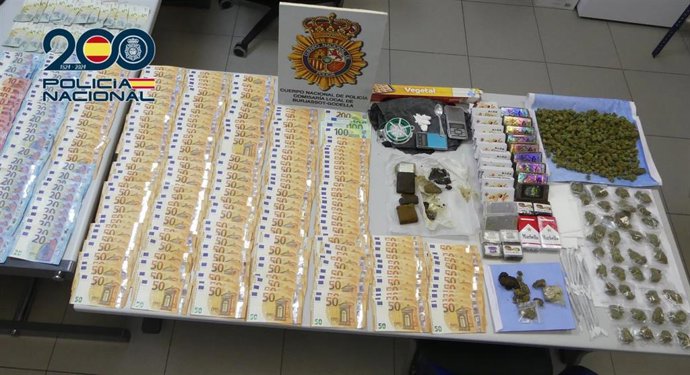 Material intervenido en la operación