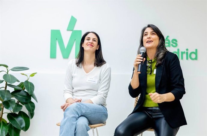 Archivo - Las coportavoces de Más Madrid Manuela Bergerot y Rita Maestre