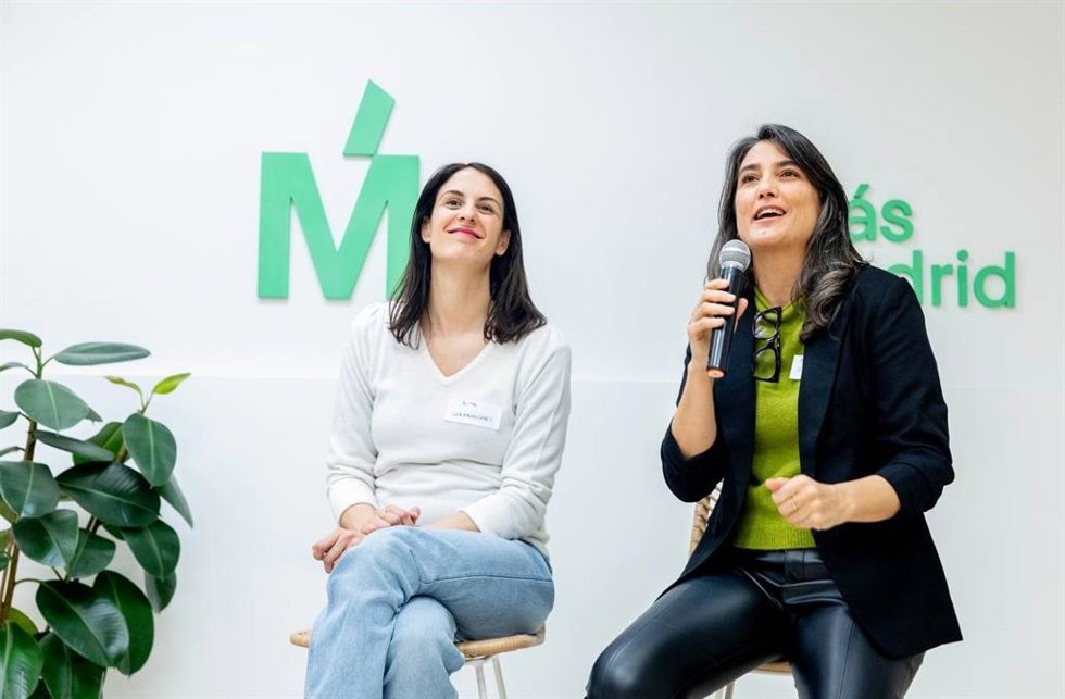 Archivo - Las coportavoces de Más Madrid Manuela Bergerot y Rita Maestre